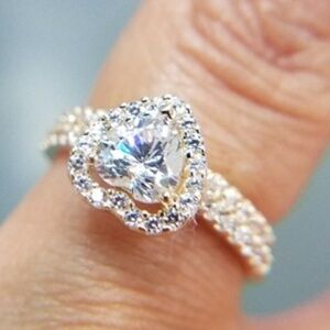 14k Yellow Gold Engagement Ring Wedding Band 2pc